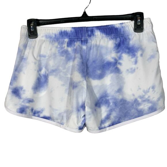 Franks Large Swim Board Shorts Tie-Dye Quick Dry Pockets Elastic Waist Purple - Picture 2 of 5